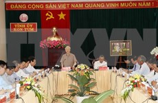 Líder partidista vietnamita insta a Kon Tum a desarrollar agricultura de alta tecnología  