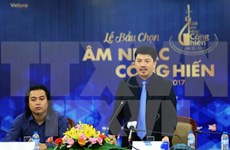Periodistas vietnamitas eligen premios musicales “Dedicación” 2017