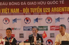 Equipo sub-20 de Vietnam listo para partido amistoso de fútbol con Argentina