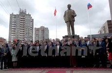 Develan estatua de Presidente Ho Chi Minh en Uliánovsk, tierra natal de Lenin