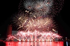 Concluye en Vietnam festival internacional de fuegos artificiales