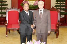 Máximo dirigente partidista de Vietnam resalta amistad con Camboya  