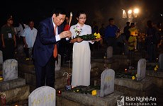 Rinden homenaje a voluntarios vietnamitas caídos en Laos