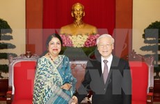 Máximo dirigente partidista vietnamita respalda nexos económicos con Bangladesh 