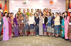Destacan papel femenino en actividades parlamentarias de Vietnam y Laos