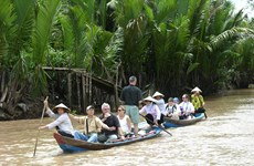 Aumentan arribos de turistas a localidades del Delta del río Mekong de Vietnam
