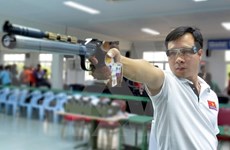 Tirador vietnamita mantiene en primer lugar en ranking mundial de pistola de 10 metros