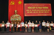 Destacan gran participación en concurso sobre amistad Vietnam- Laos 