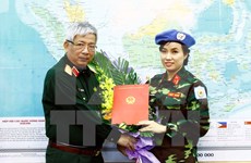 Vietnam envía primera oficial femenina a misiones de paz de ONU