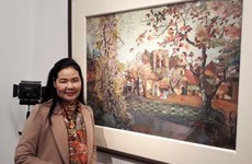 Exposición pictórica "Colores" resalta maravillas de Vietnam 