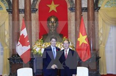 Presidente de Vietnam destaca visita del premier canadiense
