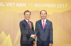 Presidente de Vietnam se reúne con mandatarios de Sudcorea y Laos