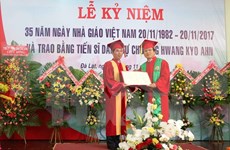Expremier de Sudcorea recibe doctorado honorífico de universidad vietnamita
