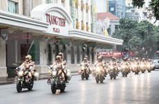 La Policía de Hanoi refuerza seguridad en ocasión del Años Nuevo Lunar 2018
