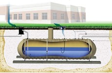 Ciudad vietnamita utiliza tanque subterráneo de recolección de agua de lluvia