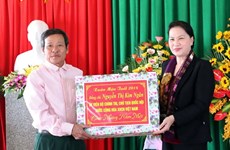 Presidenta del Parlamento vietnamita visita Ha Tinh en ocasión del próximo Tet