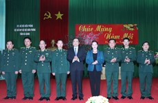 Presidenta del Parlamento resalta esfuerzos de guardia fronteriza de Ha Giang