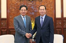 Presidente de Vietnam recibe a saliente embajador de China