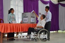 Más de 99 por ciento de electores camboyanos ejecutan su derecho a voto