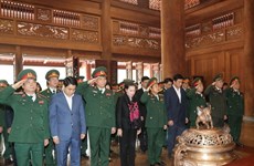 Presidenta del Parlamento rinde homenaje al Presidente Ho Chi Minh en zona K9