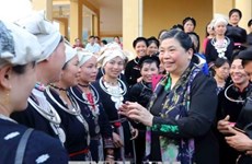 Subjefa parlamentaria entrega regalos a pobres en Tuyen Quang