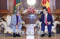 Presidentes de Vietnam y Bangladesh acuerdan orientaciones para futuros lazos 