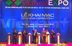 Inauguran Exposición Internacional de Comercio Vietnam Expo 2018 