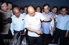 Premier vietnamita visita a pescadores en provincias afectadas por incidente ambiental