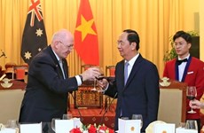 Presidente Tran Dai Quang: Vietnam orgulloso de tener un amigo como Australia