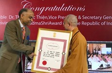Venerable Thich Duc Thien, primer vietnamita condecorado con Padma Shri de la India