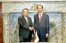 Mandatario de Vietnam se reúne con presidente de la Cámara de Representantes de Japón