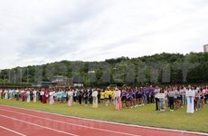 Celebran torneo de fútbol de estudiantes vietnamitas en Sudcorea 
