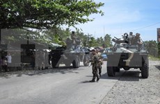 Ejército filipino toma control de un pueblo en el sur del país