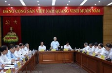 Secretario general del PCV intercambia con el Ministerio vietnamita de Industria y Comercio