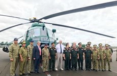 Rusia entrega cuatro helicópteros a Laos reparados por expertos