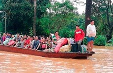 Equipo de rescate de Corea del Sur llega a Laos para ayudar a mitigar impacto de colapso de presa hidroeléctrica