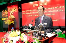 Presidente de Vietnam insta a promover movimiento popular para garantizar seguridad 