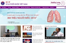 Presentan en Vietnam página web “Por un pulmón sano”
