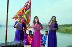 Clausuran en Vietnam cuarto festival de los cantos folklóricos Vi Giam Nghe Tinh 
