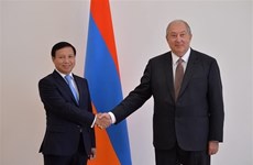 Presidente armenio aprecia las relaciones con Vietnam