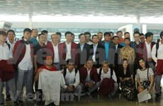 Fanáticos en Yakarta despiden a delegación deportiva de Vietnam 