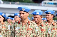 Destacan papel de los cascos azules vietnamitas como mensajeros de paz, cultura y fuerza militar de su país