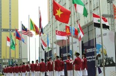 Ya ondea en Indonesia bandera vietnamita en ocasión de Juegos Paralímpicos de Asia