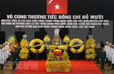 Realizan acto fúnebre en memoria de Do Muoi, exsecretario general del Partido Comunista de Vietnam