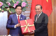 Dirigente partidista vietnamita destaca cooperación interprovincial con Laos