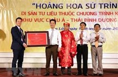 Antiguo registro diplomático de Vietnam recibe título de patrimonio documental mundial