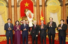Máximo dirigente partidista y estatal de Vietnam recaba apoyo de la Oficina Presidencial 