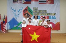 Gran éxito de estudiantes vietnamitas en concurso internacional de matemática