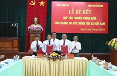VNA y provincia centrovietnamita firman acuerdo de cooperación en comunicación