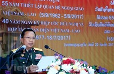 Ascendido ministro laosiano de Defensa al grado de general de ejército